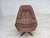 Brown Danish Adjustable Swivel Lounge Chair by Madsen & Schubell, 1970s For Sale - Image 8 of 18