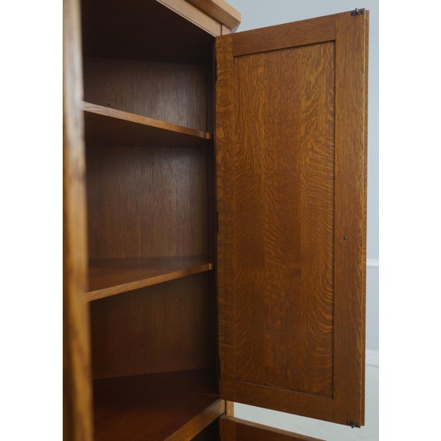 2000 - 2009 Stickley Mission Oak Corner Cupboard Cabinet For Sale - Image 5 of 15