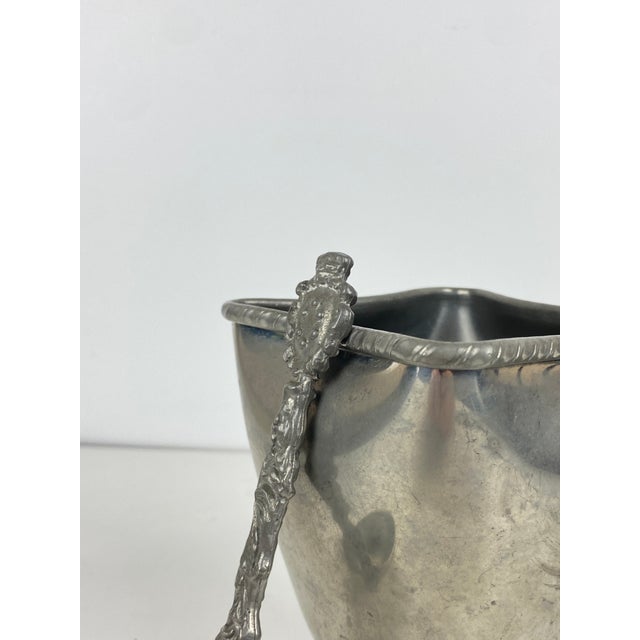 Art Deco Pewter Ice Bucket, France, 1920 For Sale - Image 4 of 9