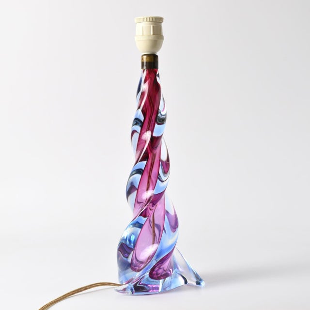 Metal Murano Glass Table Lamp, 1960s For Sale - Image 7 of 14