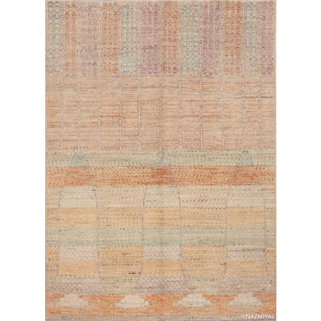 Nazmiyal Collection Small Tribal Nomadic Design Contemporary Area Rug For Sale