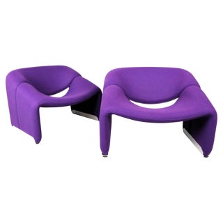 Set of F598 Groovy Armchairs attributed to Pierre Paulin for Artifort, 1990s For Sale