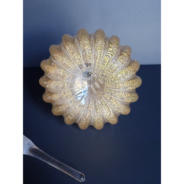 1950s 1950s Flavio Poli Seguso Murano Glass Gold Polveri Perfume Bottle For Sale - Image 5 of 16