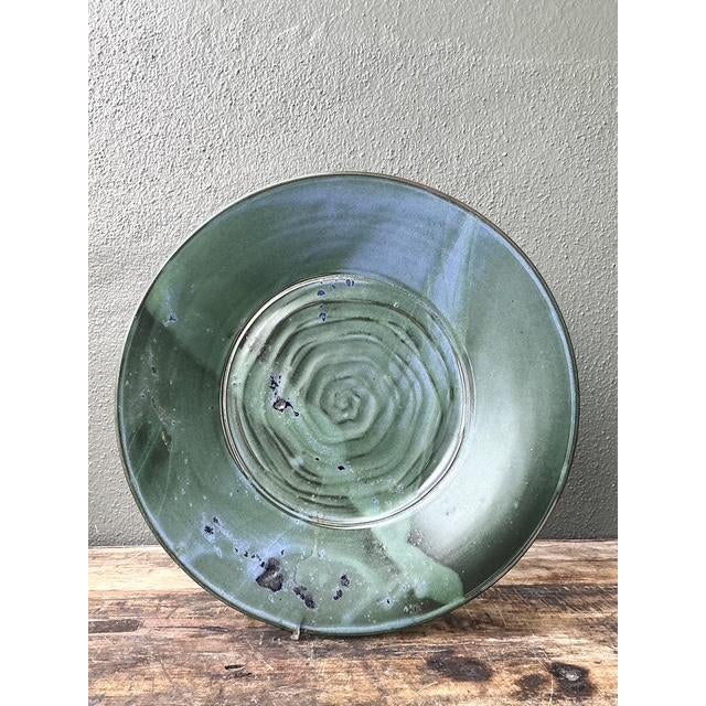 Mid-Century Modern Vintage Original Studio Pottery Platter For Sale - Image 3 of 8