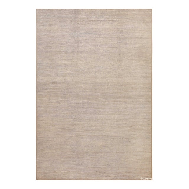 Nazmiyal Collection Gentle Tone Minimalist Modern Trendy Rug For Sale