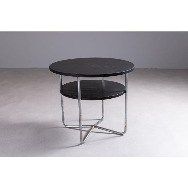 Coffee Table with Tubular Frame by Michael Thonet, 1940s For Sale - Image 14 of 14