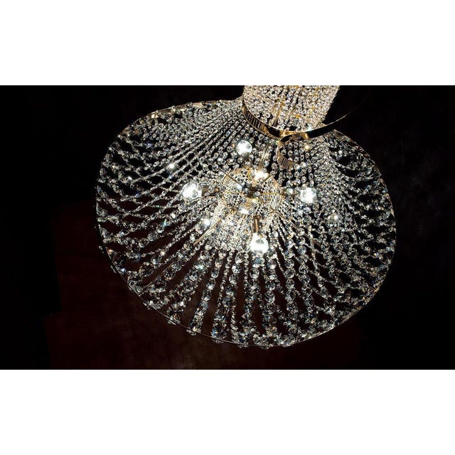 Dancer 6 Lights Cascading Chandelier in Polished Chrome and Glass by Aggiolight For Sale - Image 4 of 7
