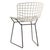 Vintage 1950s Attributed to Knoll Harry Bertoia Child Size Wire Side Chair - White W/ Black Base - Model 425 / 625 Kid Children Sized For Sale - Image 9 of 18