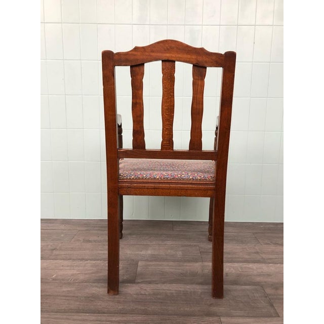 Antique Chair with Carved Armrests, 1890s For Sale - Image 12 of 18