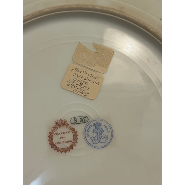 Antique Sevres Louis XV Plates For Sale - Image 9 of 9