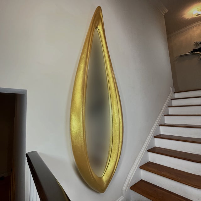 Contemporary Mirror No. 2 — Sculptural Wall Object, Gold, Made to Order For Sale - Image 3 of 10