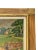Antique French Chateau and Garden Landscape Painting Folk Art Frame Oil on Board For Sale - Image 11 of 15