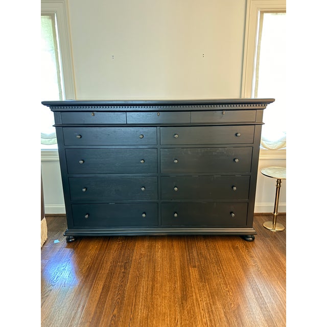 Traditional Rh St. James Dresser in Antique Black For Sale - Image 3 of 6