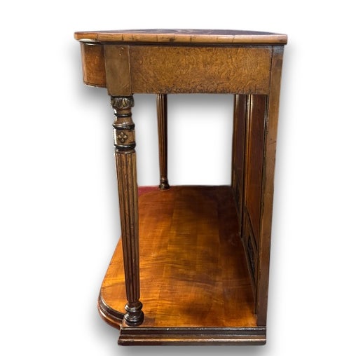 Early 20th Century Flame Mahogany Console | Hall Table For Sale - Image 4 of 14