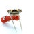 Mid-Century Modern Mid 20th Century Cartier Paris, Diamond, Sapphire, Turquoise and Coral Hand With Flower Brooch For Sale - Image 3 of 6