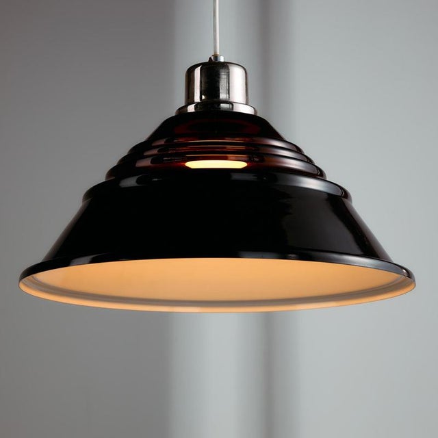 Hungarian pendant from the 1970, produced by the Applied Arts Company. An interesting feature of the lamp is that the...