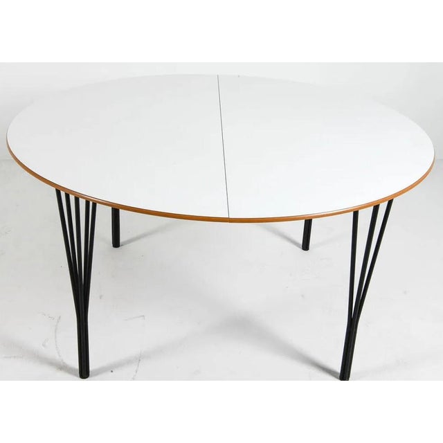 Mid-Century Modern Late 20th Century Piet Hein & Arne Jacobsen Phoenix Dining Table For Sale - Image 3 of 11