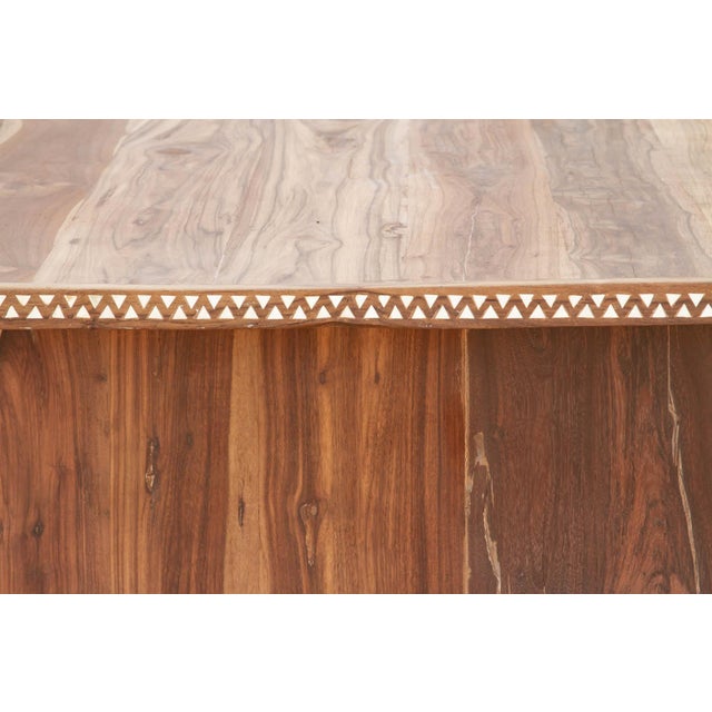 96" Long Mother of Pearl Inlay Dining Table For Sale - Image 9 of 11
