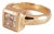 Vintage 14ct Yellow Gold Princess-Cut Diamond Four-Stone Ring, 1960s For Sale