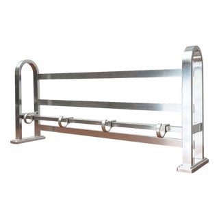 Mid-Century Modern Aluminum Coat Rack, 1960s For Sale
