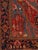 Antique Persian Serapi Carpet Handmade Wool Oriental Rug, Red, Ivory, Light Blue For Sale - Image 4 of 18