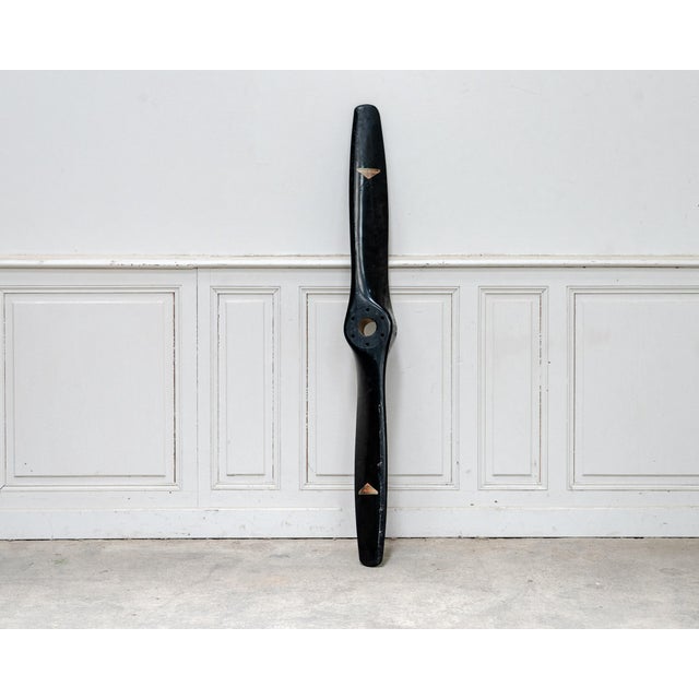 Vintage Wooden and Metal Airplane Propeller, 1960 For Sale - Image 9 of 9