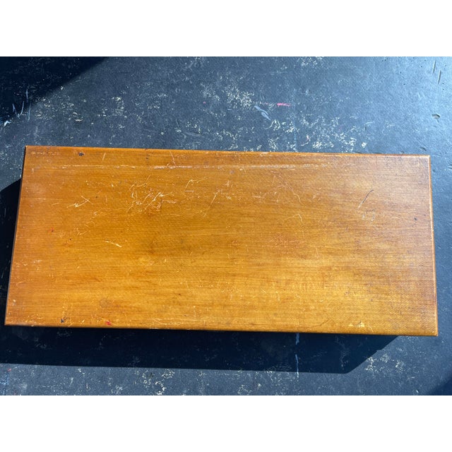 Vintage Wood Rubber Stamping Set in Case Alphabet Upper Lower Numbers For Sale - Image 12 of 12