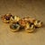 Kenneth Ludwig Chicago Small Cluster of 8 Serving Bowls- Gold