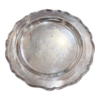 Vintage Paul N Lackritz Silverplate Serving Tray For Sale