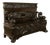 Antique Italian Renaissance Revival Carved Walnut Hall Bench Chest Dolphins 1870 For Sale