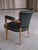 Desk Chair with Green Leather Seat and Light Piping, 1930s For Sale - Image 3 of 12