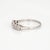 Early 21st Century Edwardian Style 5 Stone Diamond Ring Platinum Size 6.75 Anniversary Band Estate For Sale - Image 5 of 6