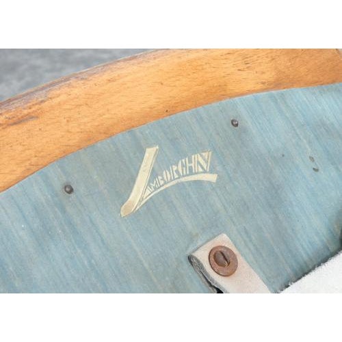 Wood Vintage Lamborghini Rowing Machine in Beech For Sale - Image 7 of 18