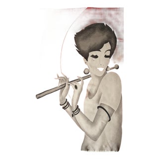 Pierre Cardin Lady Silk Scarf 1970 For Sale