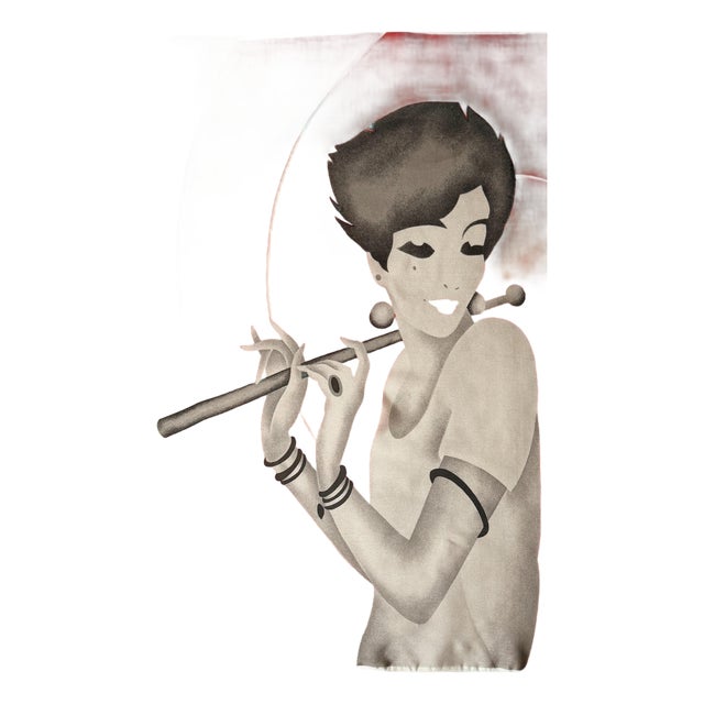 Pierre Cardin Lady Silk Scarf 1970 For Sale