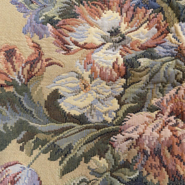 1980s Corona Decor Co. Tapestry- Floral Vase No. 327 For Sale - Image 9 of 10