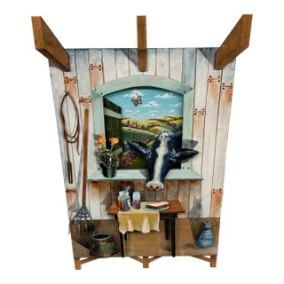 Circa 1988 Stephen Schubert Limited Edition Three Dimensional Giclee Painting For Sale