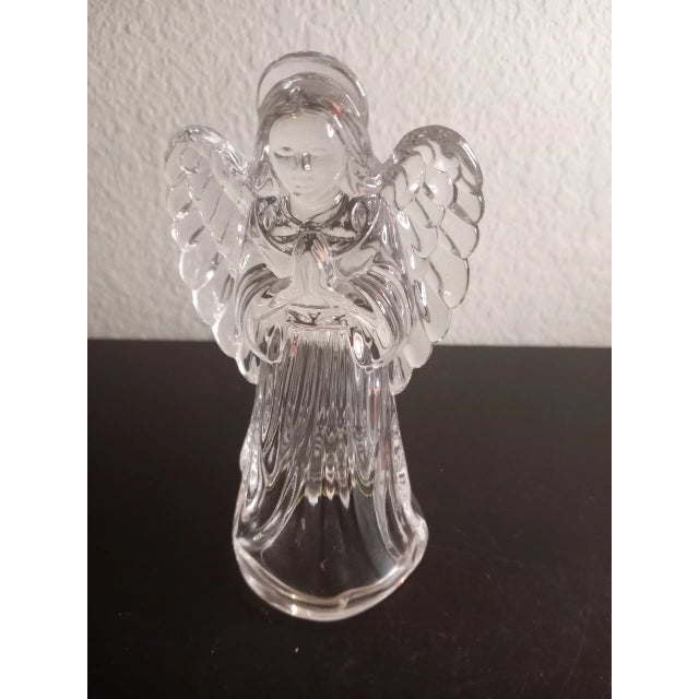 1970s Princess House Germany Lead Crystal Angel Figurine For Sale - Image 5 of 6