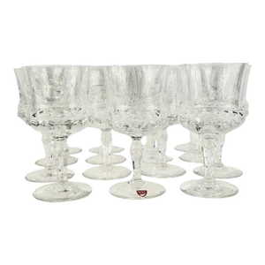 Orrefors Crystal 8oz. Silvia Water Goblets-Set of 15