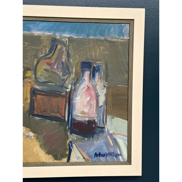 Mid-Century Modern Y. Nilsson, Still Life, 1950s, Oil on Canvas, Framed For Sale - Image 3 of 18