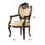 The Niagara Furniture Left Fireside Chair. A French style living room chair with an asymmetrical back, the higher side of...