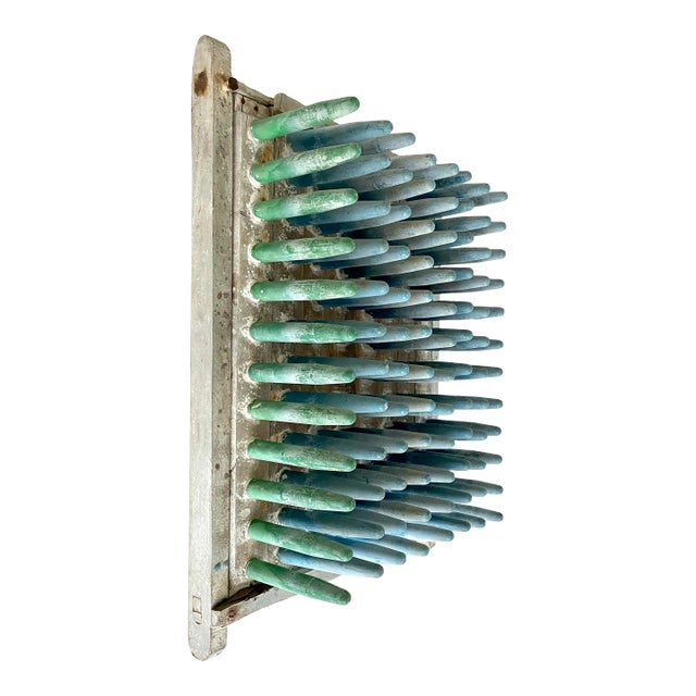 Vintage Aqua Balloon Mold Wall Sculpture For Sale