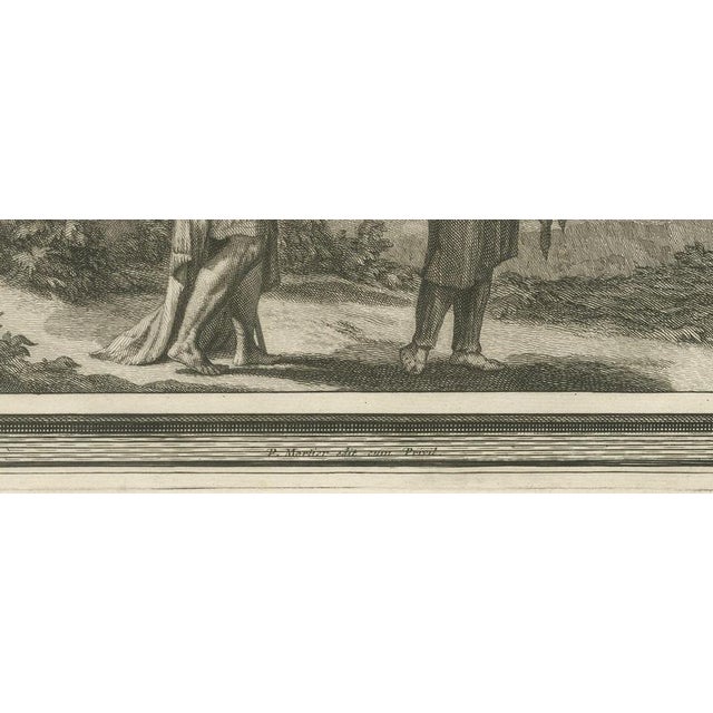 18th Century Pieter Mortier, The Fall of Solomon and Ahijah's Prophecy to Jeroboam, 1700, Engraving For Sale - Image 5 of 12