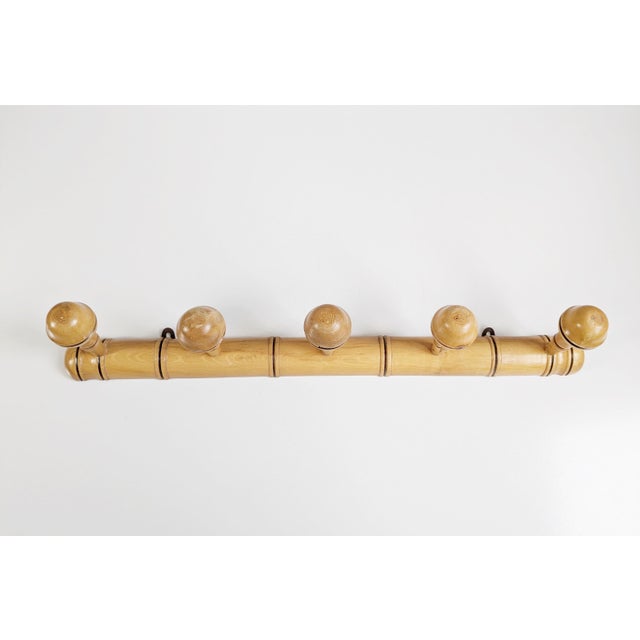 Wall-Mounted Wardrobe in Bamboo Look, France, 1950s For Sale - Image 8 of 11