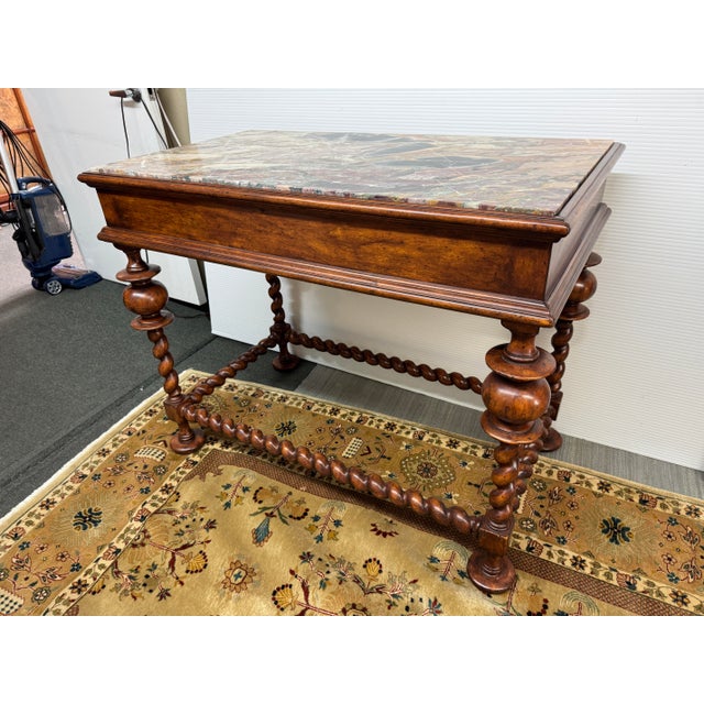 Late 20th Century Portuguese Baroque Center Table For Sale - Image 4 of 15