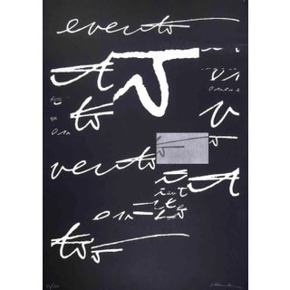 Plinio Mesciulam, Abstract Composition, Original Screen Print, 1973 For Sale