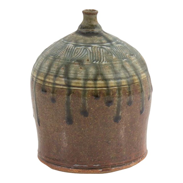 Studio Pottery Vase Signed by June Skowronski Onesti For Sale