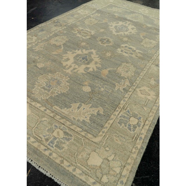 Textile Oushak Rug 3' x 5'2" #21366 For Sale - Image 7 of 8