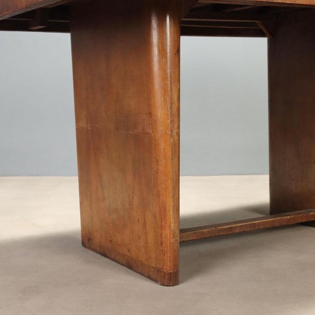 Vintage Burl Veneer Wood Table, 1940s For Sale - Image 6 of 10