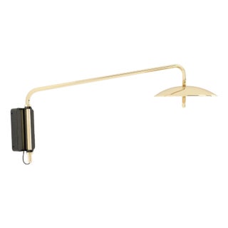 Signal Arm Sconce, Brass, by Souda, Hardwire, Modern, Minimal, Contemporary, Led Wall Lighting For Sale